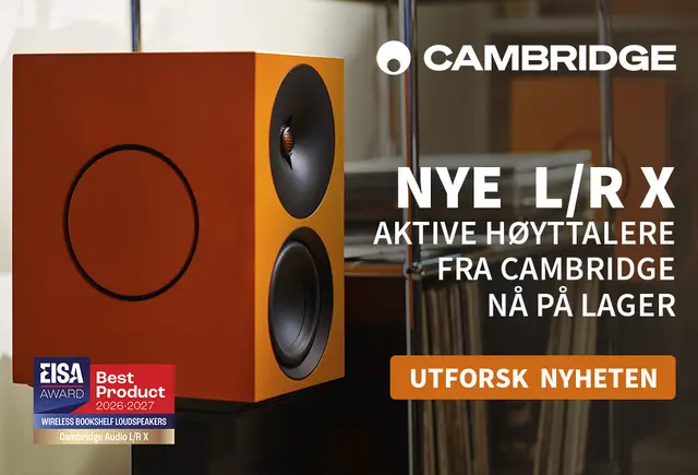 Cambridge audio L/R X Aktive høyttalere nyhet på lager